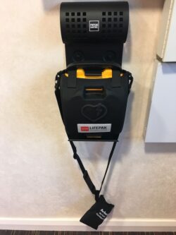 The Defibrillator in place at Kimpton Energy Solutions, Wirral