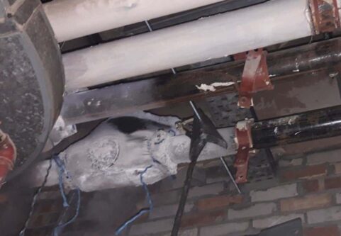Pipe being frozen in situ to save time and money by Kimpton Energy Solutionsjpg