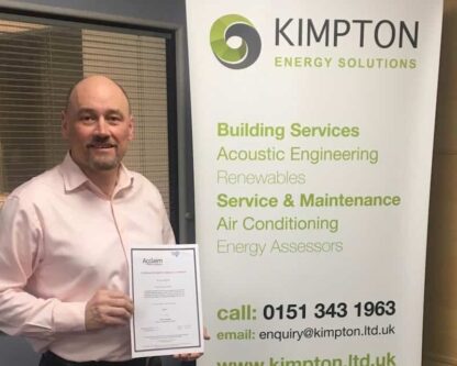 Ron Tierney, Kimpton’s Operations Director with the new Acclaim Health and Safety Certificate and Gold Constructionline