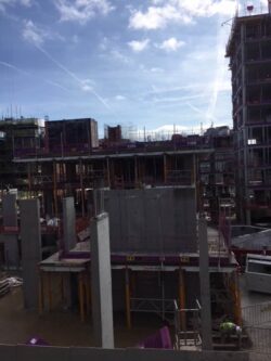 Lead image showing Kimpton on site at Hollis Croft Sheffield Student Accommodation
