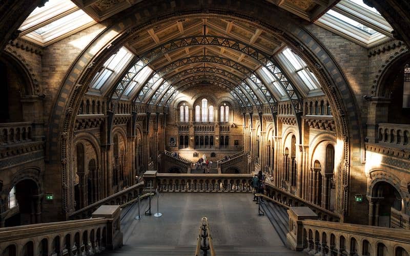 Natural History Museum in London was designed to remain naturally cool before the advent of air conditioning