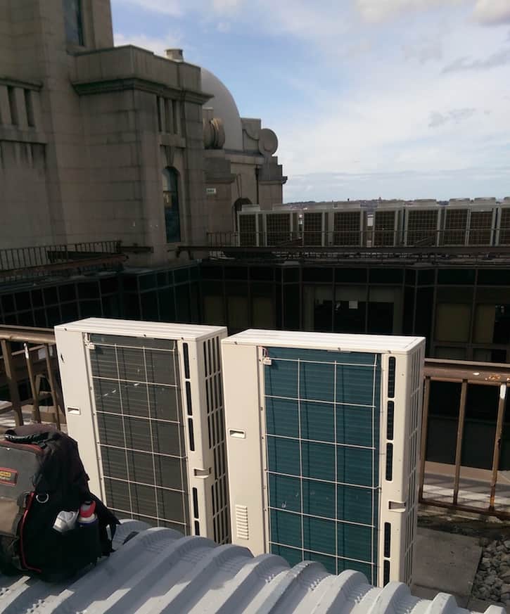 Condensers installed under air conditioning services - Air Conditioning Installation - Air Conditioning installation by Kimpton