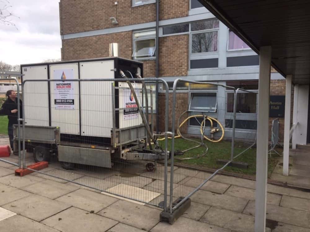 The mobile plant rooms is delivered to site and ready to run