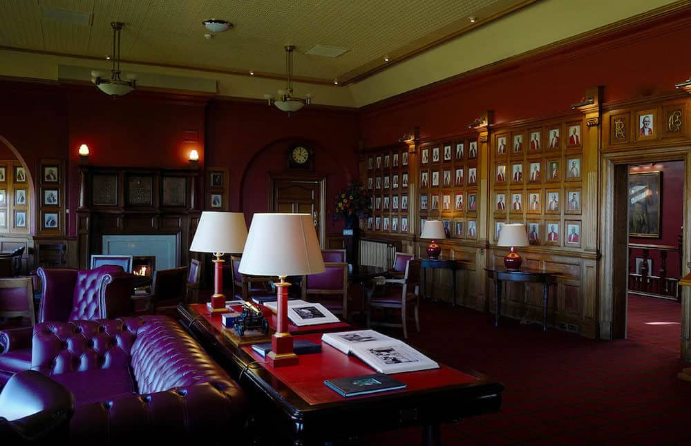 The wonderful club room at Royal Liverpool Golf Club