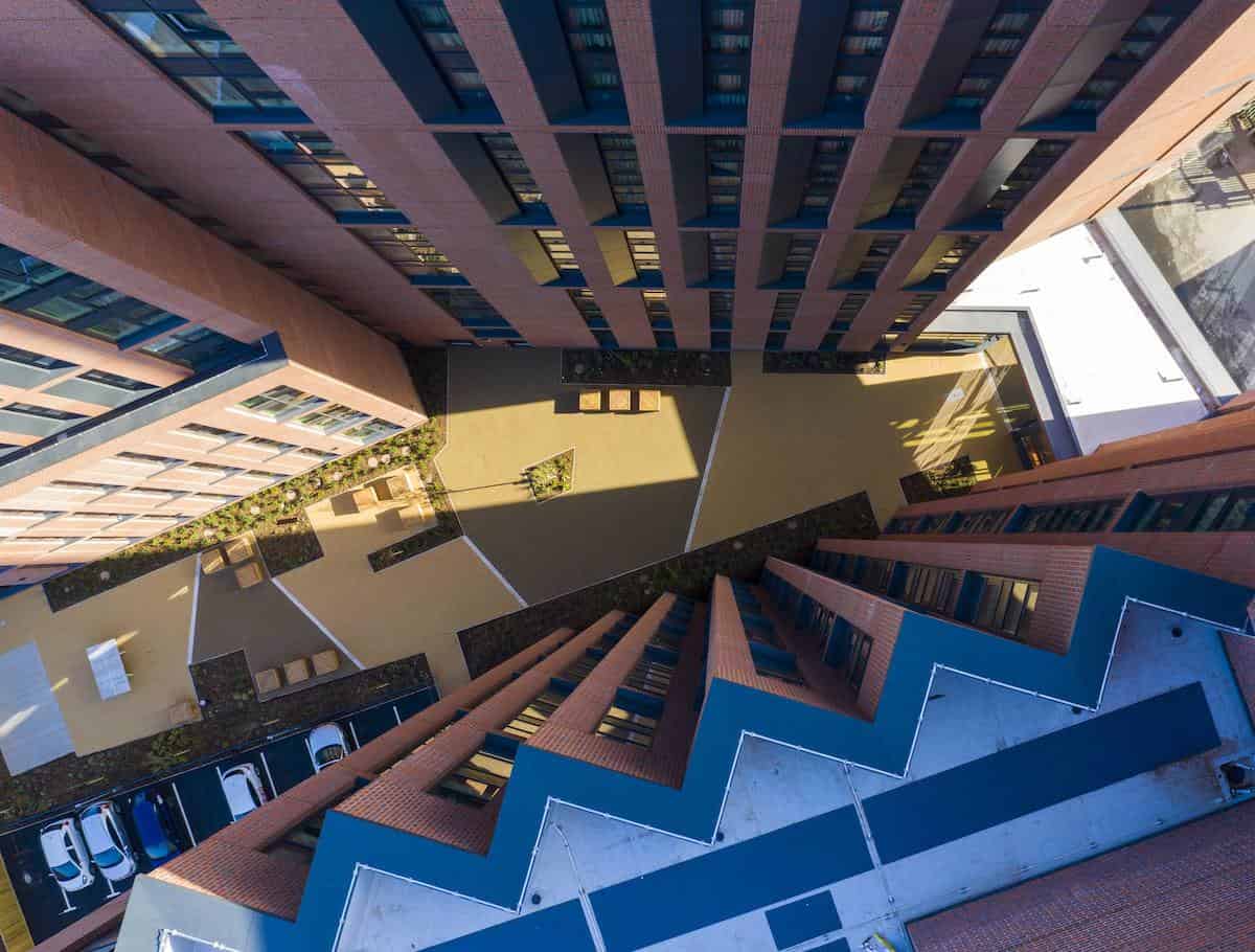 Arundel House Student Accommodation - Between the towers at Whitefriars Coventry with HVAC by Kimpton