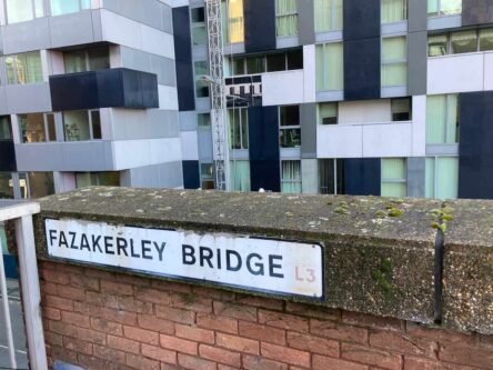 Fazakerley Bridge that leads into Liverpools abandoned skyway route