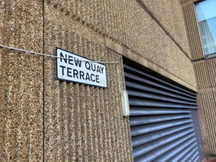 New Quay Terrace on one of the Liverpool Walkways in the Sky