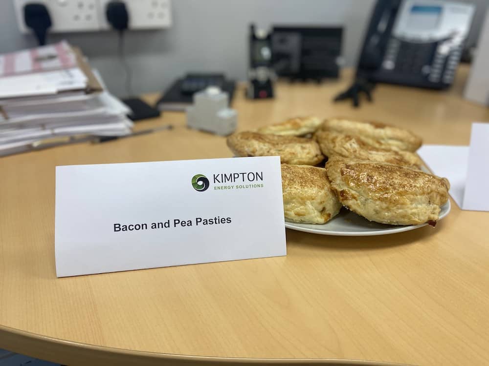 Bacon and Pea Pasties Kimpton CSR