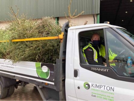 Scott Bennett and Steve Loughran of Kimpton on the Christmas Tree Collection for Nightigale House