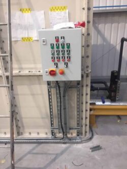 Control panel for the system on the water tank