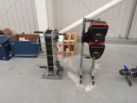 The plate heater arrived ready for installation