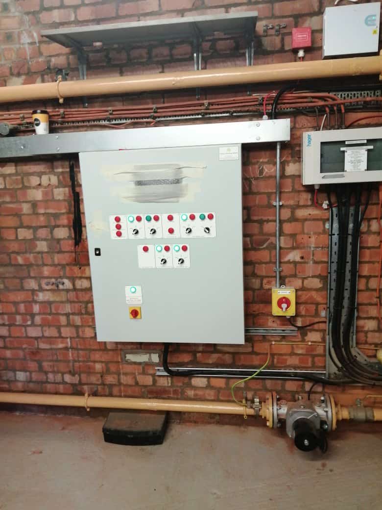 Completed BMS Part of the boiler room replacement project