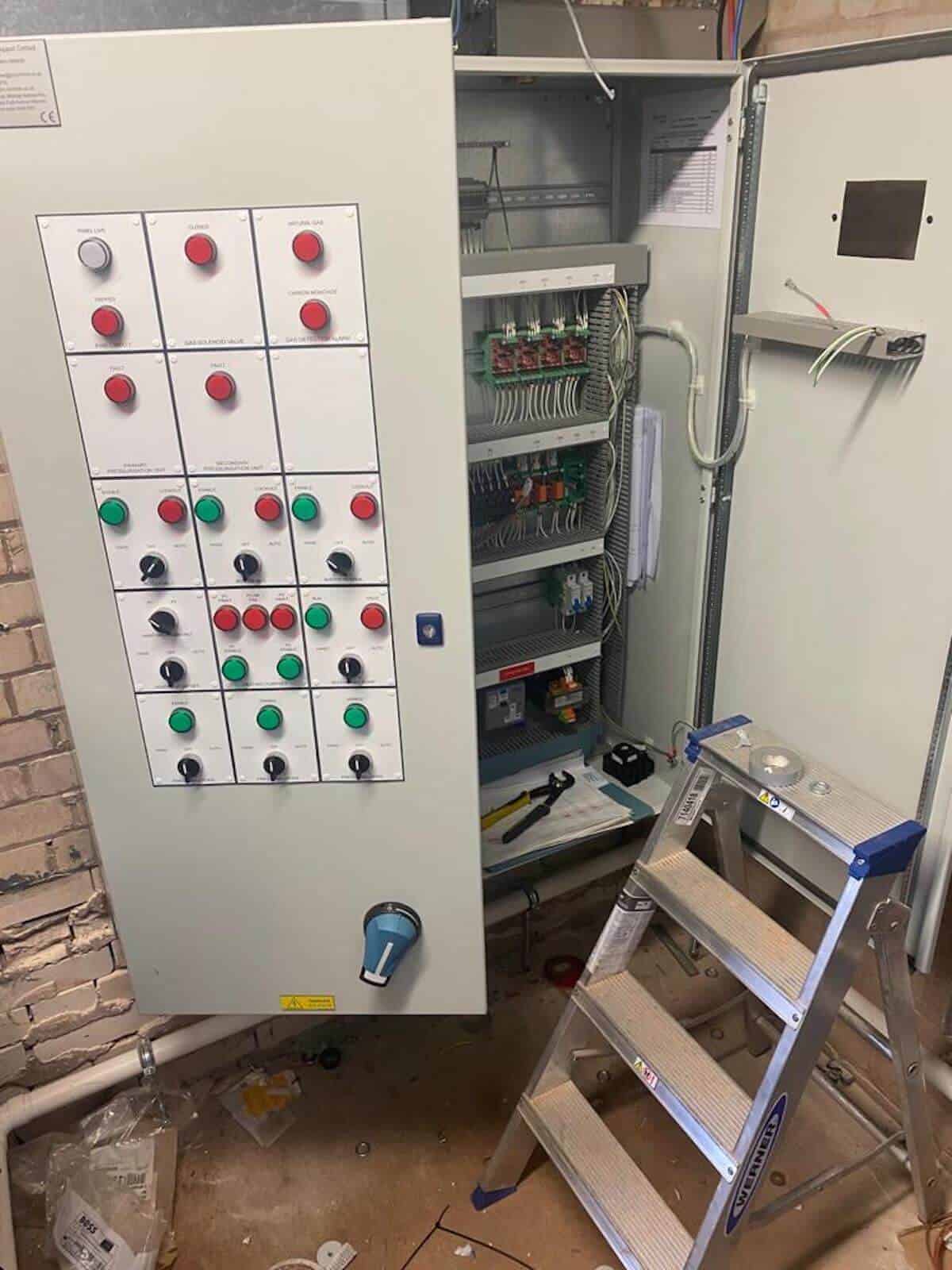 Boiler room upgrade includes a new BMS - The BMS installed and nearly ready to go