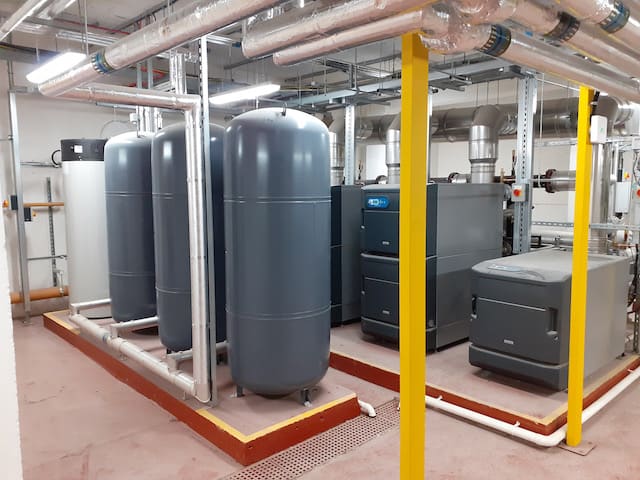 Kimpton HVAC at LJMU Tithebarn three expansion vessels