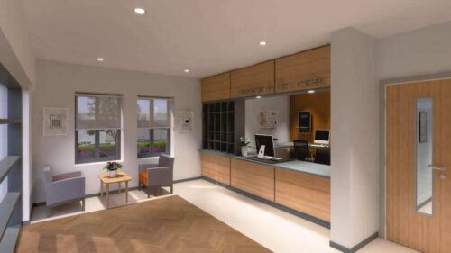 Tir Y Capel new communal area designed by Ellis Williams Architects. mechanical services by Kimpton