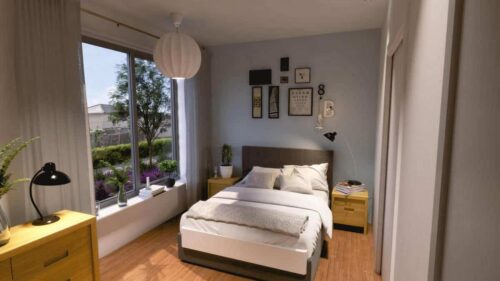 Tir Y Capel new standard bedroom designed by Ellis Williams Architects. mechanical services by Kimpton