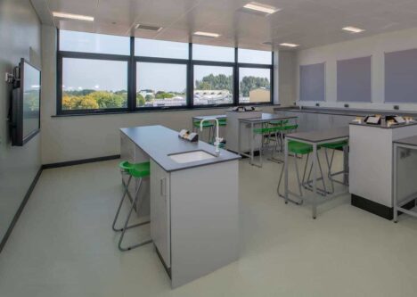 Science labs Queensferry PRU with M&E inc all renewable technology by Kimpton for Kier Construction