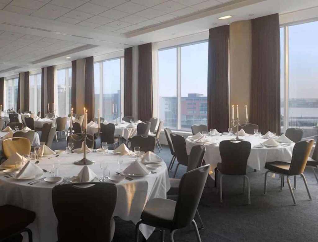 Conference meeting space at Radisson Blu Liverpool with HVAC maintenance by Kimpton Wirral