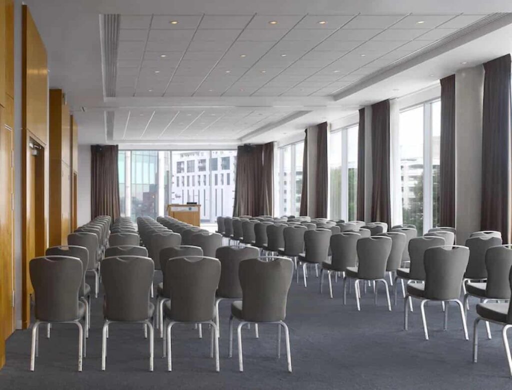 Large meeting space at Radisson Blu Liverpool with HVAC maintenance by Kimpton Wirral