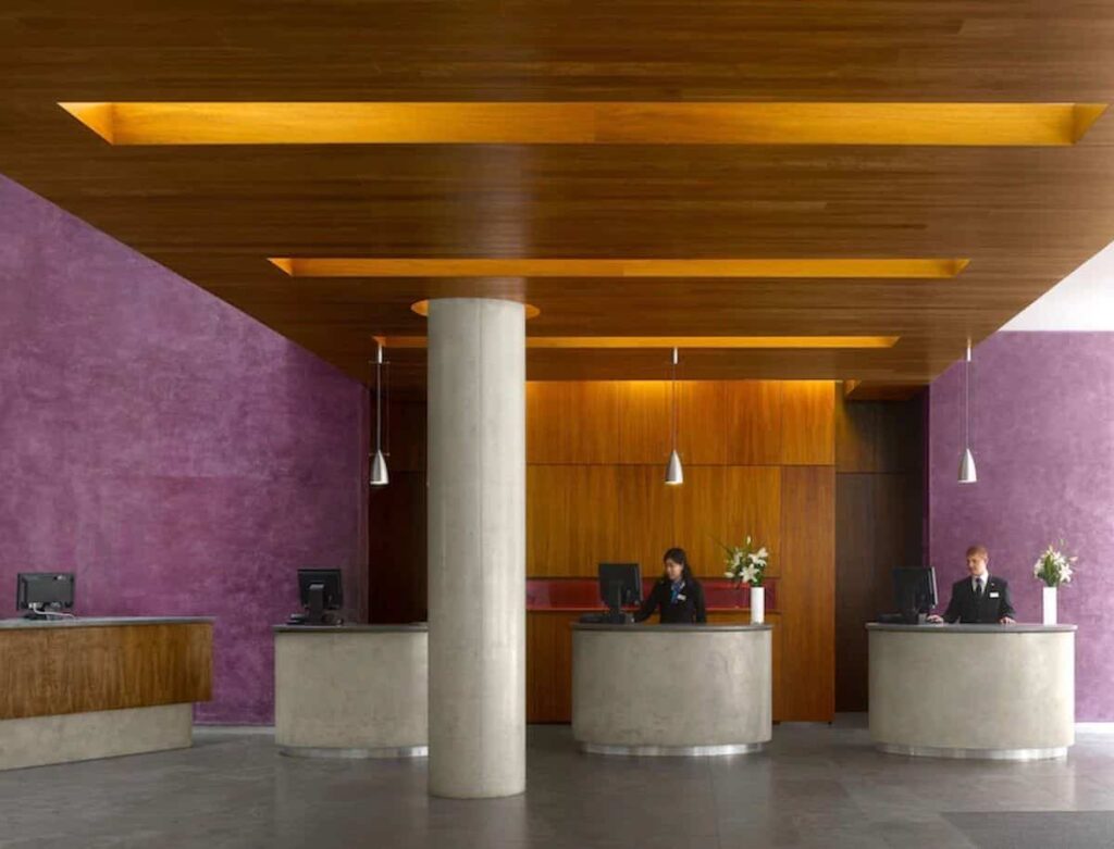 Cool reception area at Radisson Blu Liverpool with HVAC maintenance by Kimpton Wirral