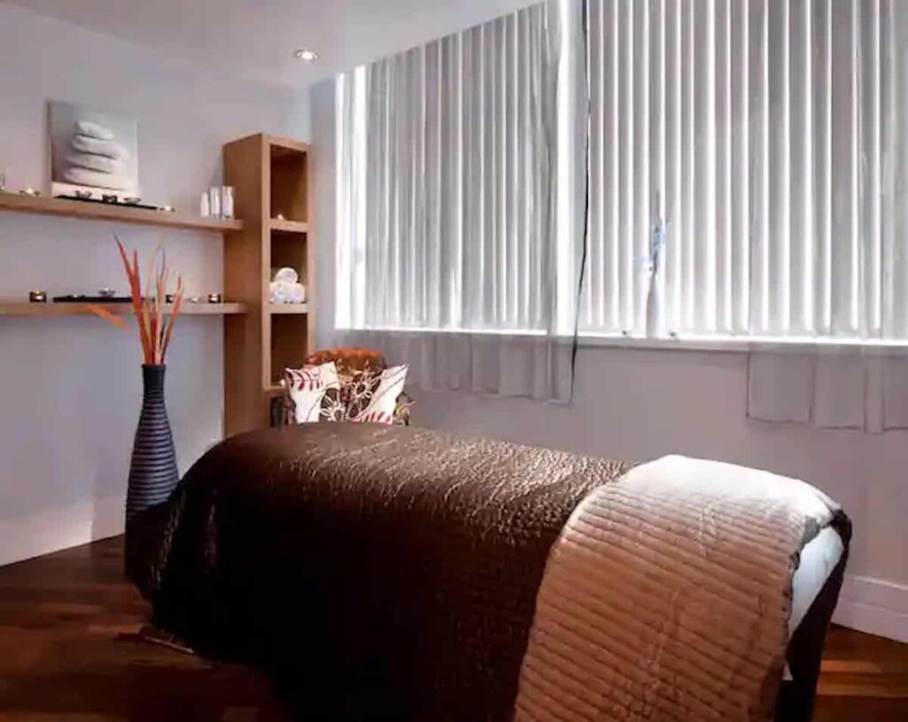 Treatment room within the spa at Radisson Blu Liverpool with HVAC maintenance by Kimpton Wirral