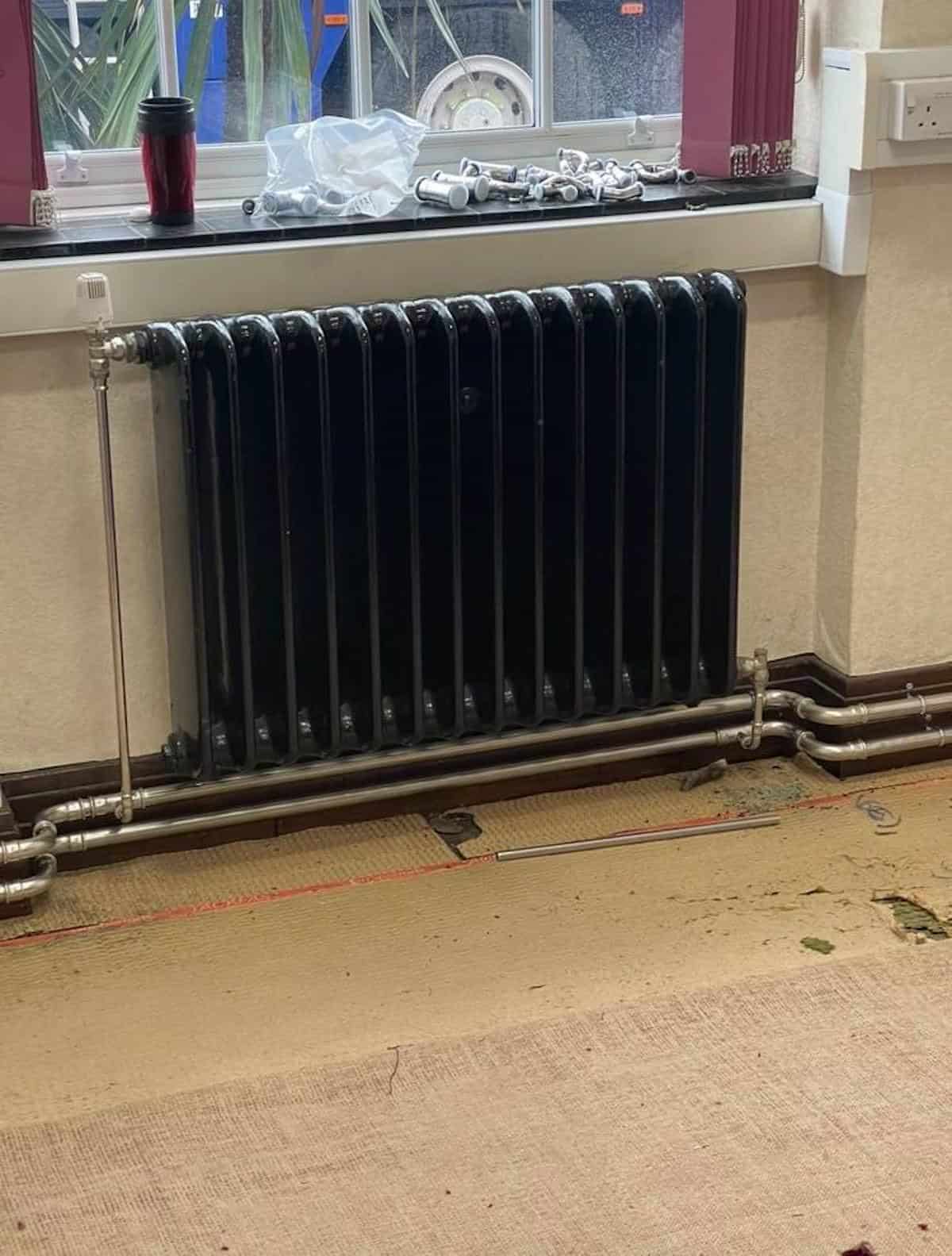 Salford Civic Centre Stainless Steel pipework for heating by Kimpton