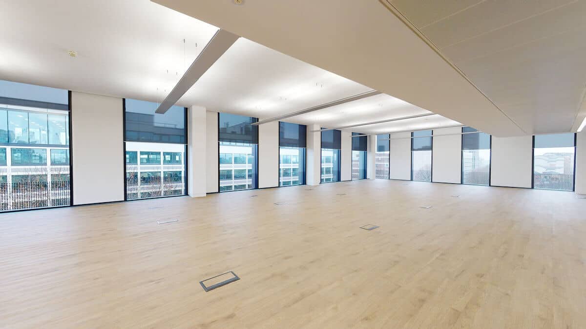 Typical floor layout as part of office refurbishment at 1 Valentine place with M&E by Kimpton Wirral and Liverpool