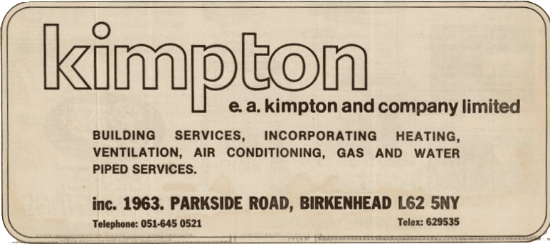 Kimpton Newspaper advert from 1984