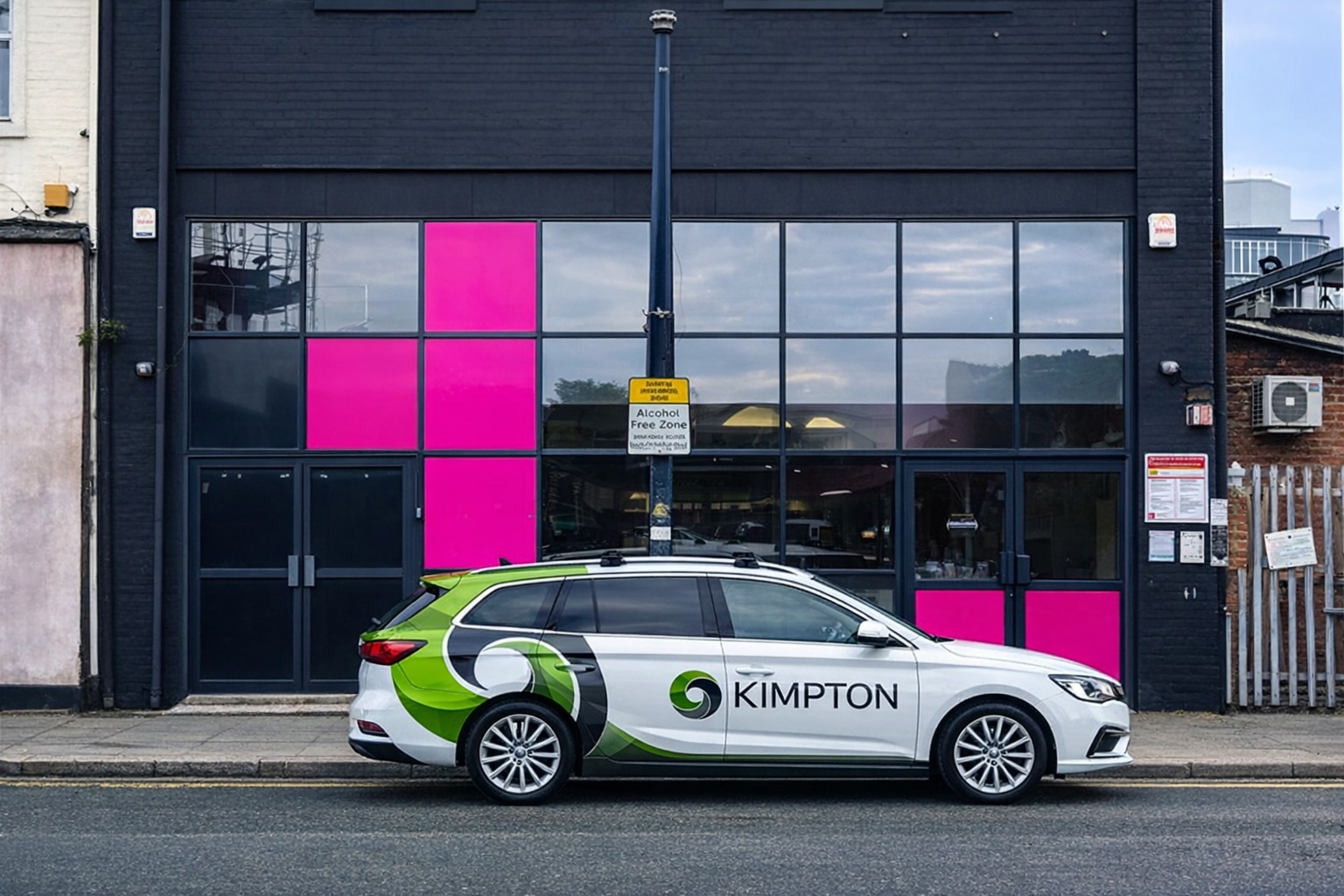 Kimpton Electric Vehicle outside Future Yard
