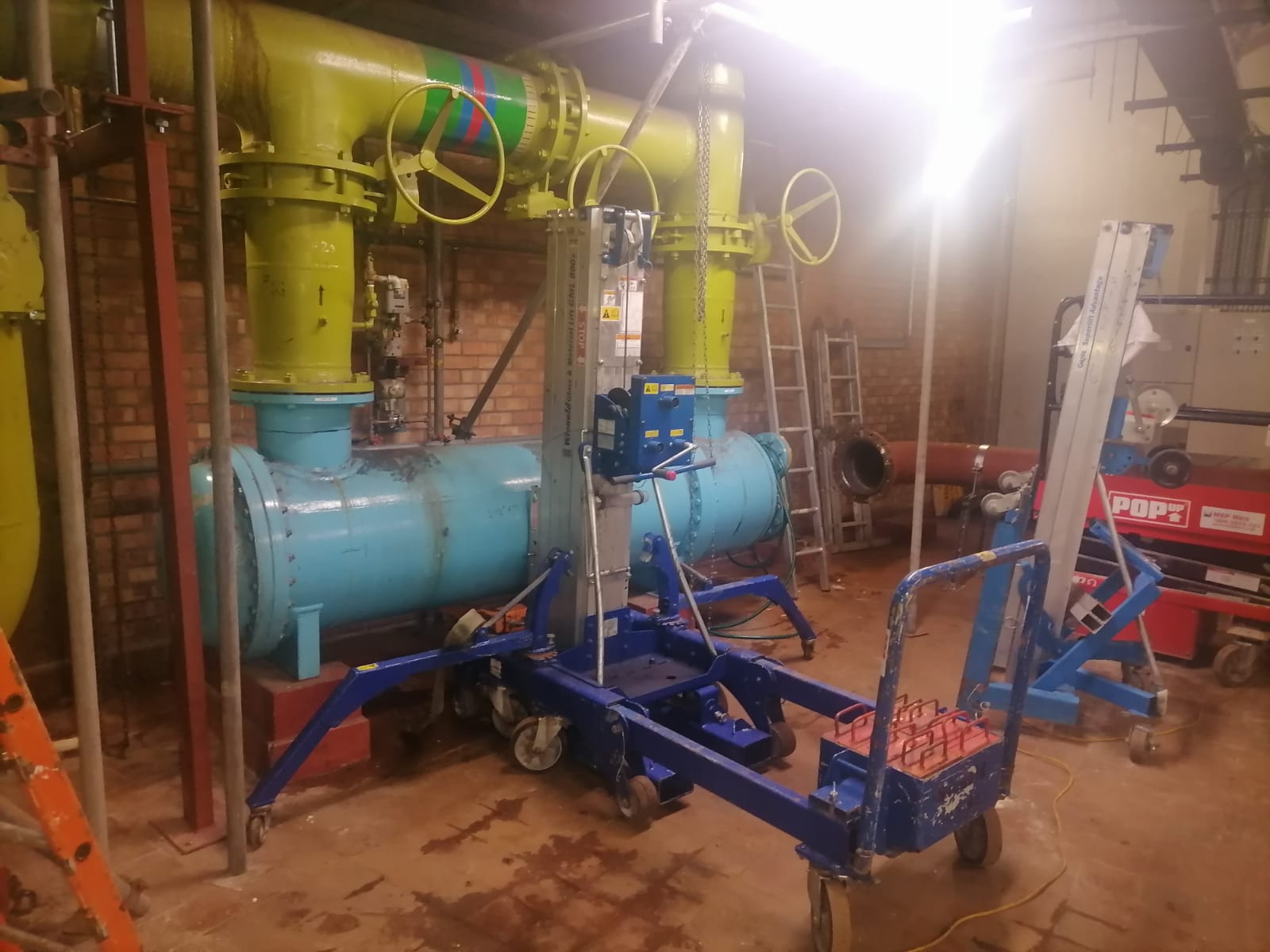 The pipework that needs replacing