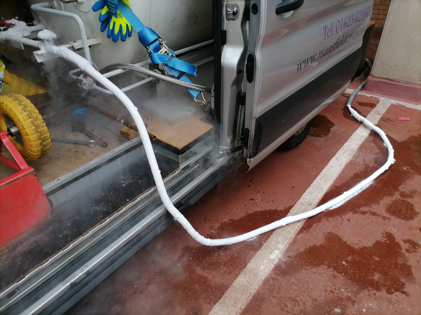 The nitrogen is pumped into site
