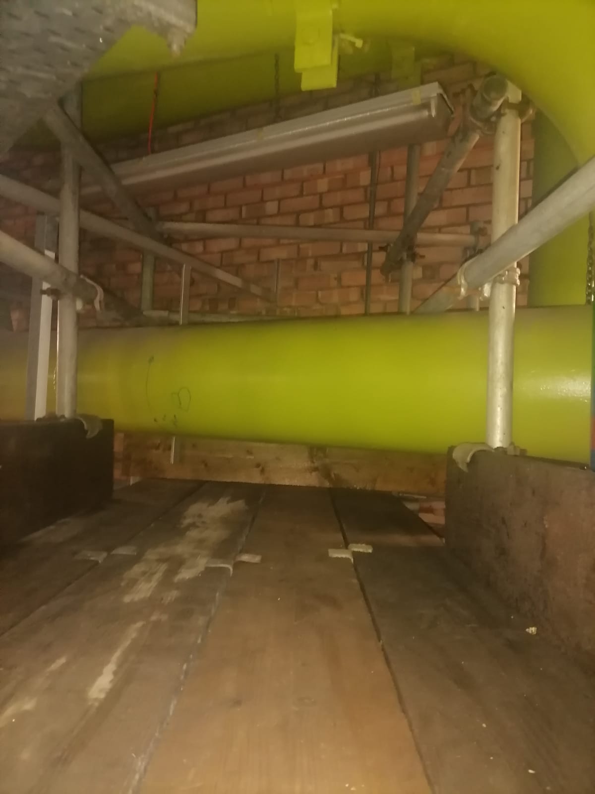 The pipe ready for pipe freezing to begin