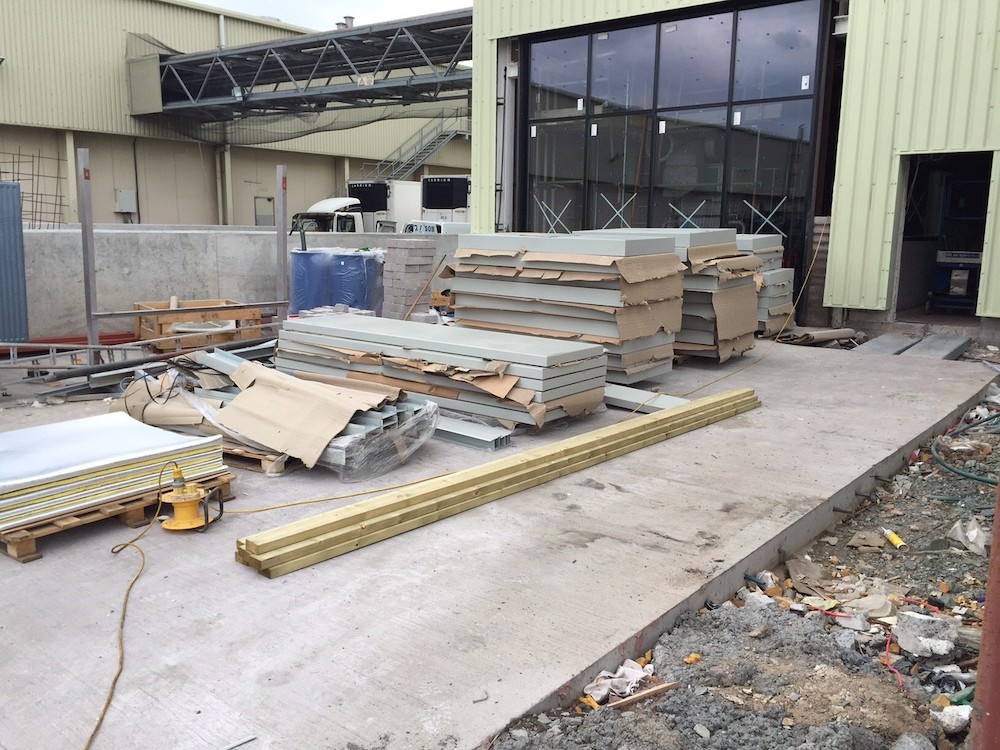 2 Some of the acoustic materials designed to fit the framework built inside the unit