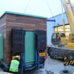 5 The new acoustic plant room is all loaded up and ready to go