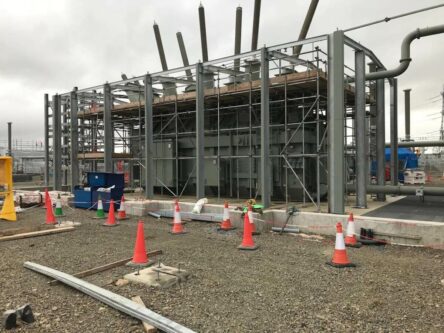 6 arrival on site and the steel erection begins