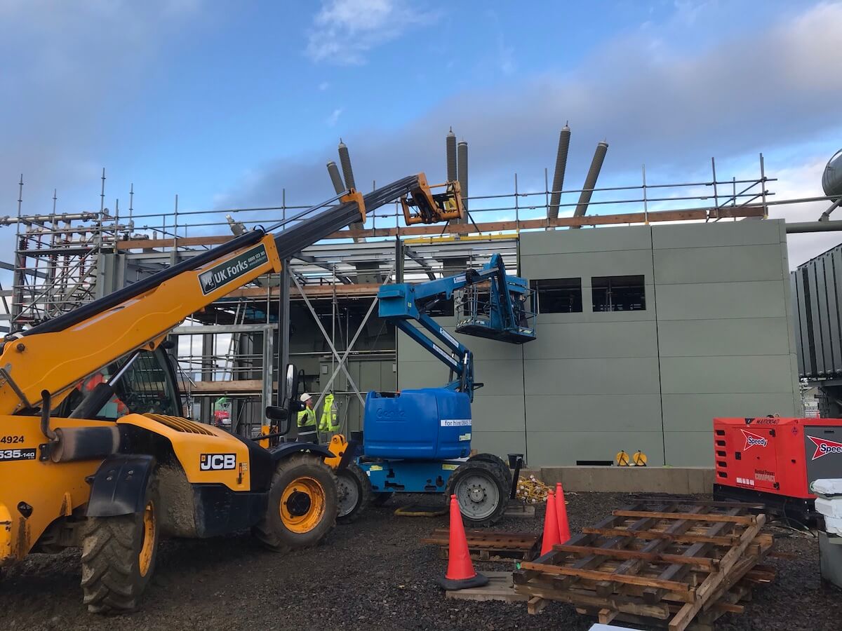 7 Telehandlers help on site too at Moray East