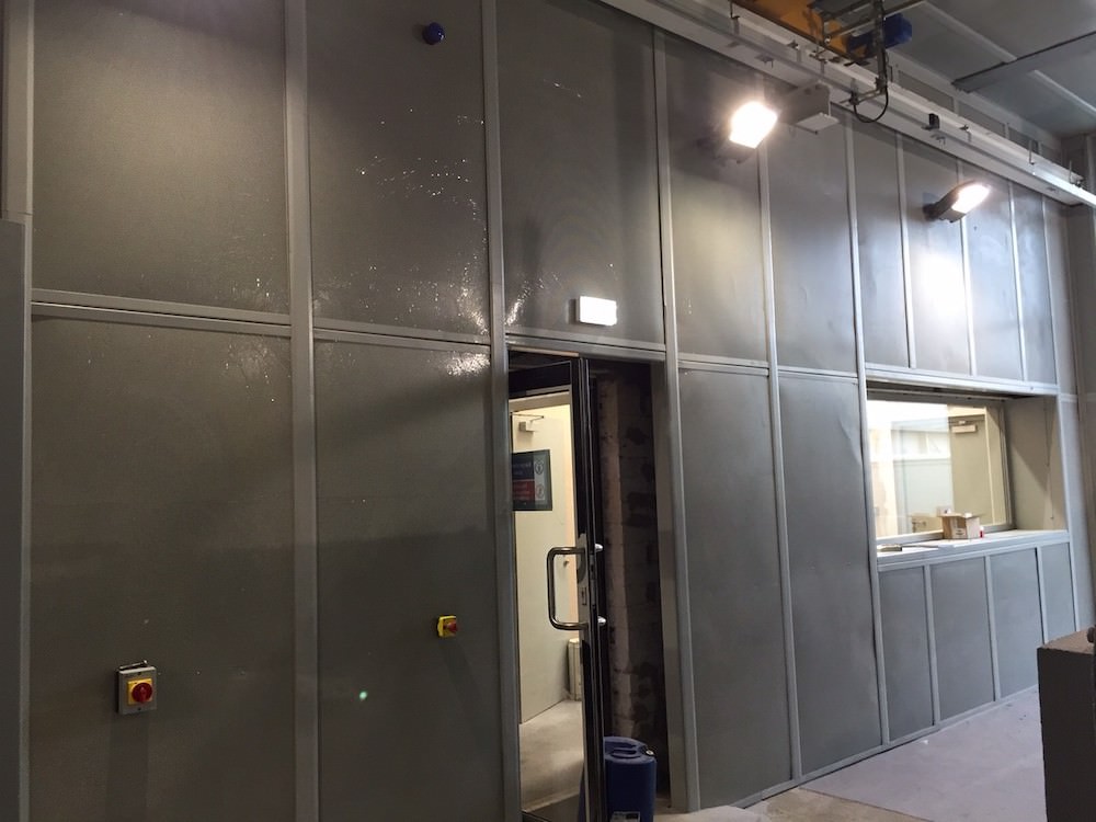 9 the viewing winow and access door within the unit with the CHP to the right hand side