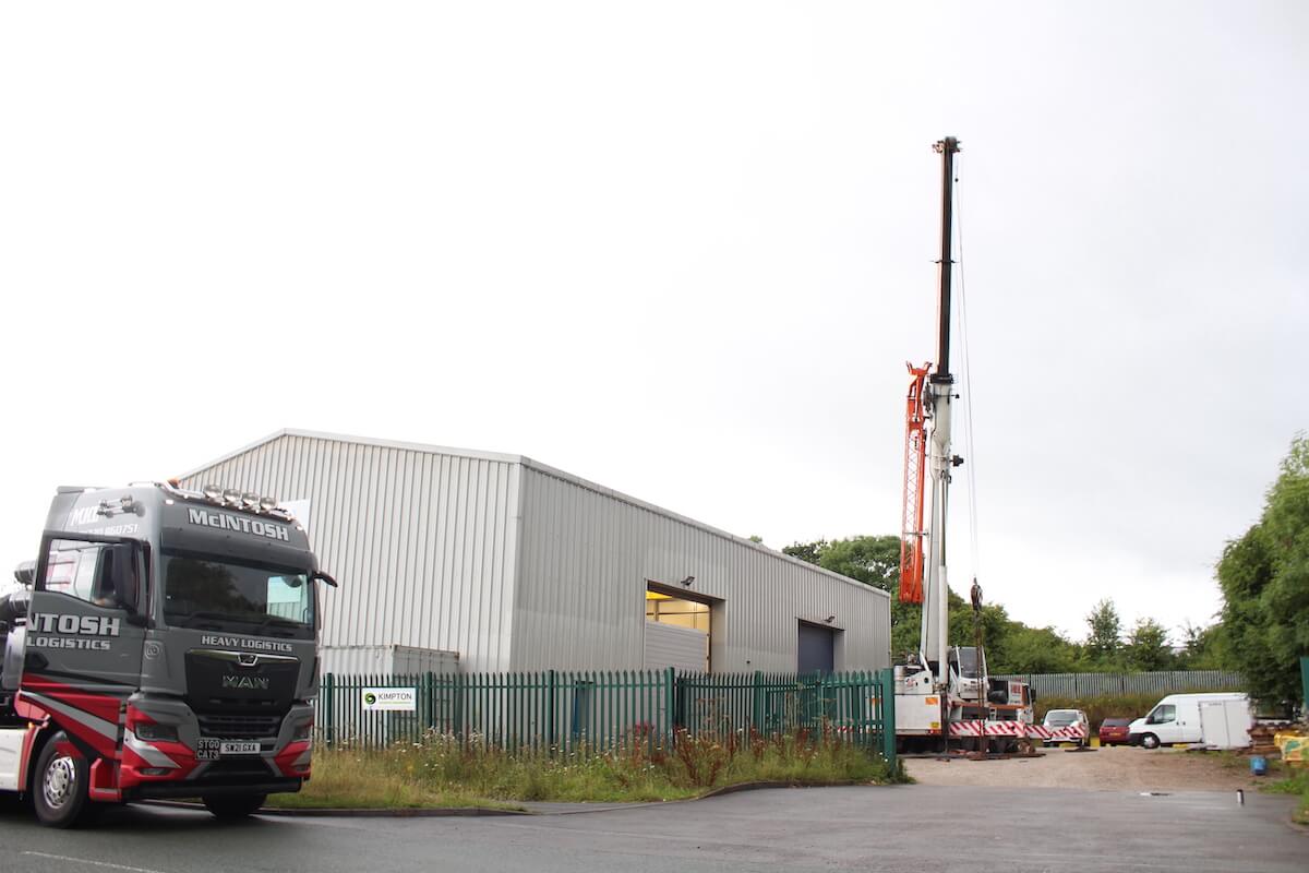 All set to go for the lift of the acoustic plant room