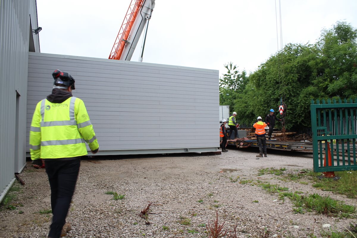 Almost out of the building