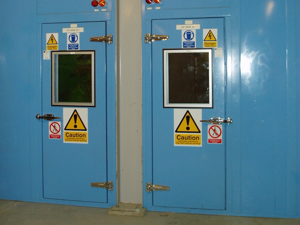BP doors for noise reduction