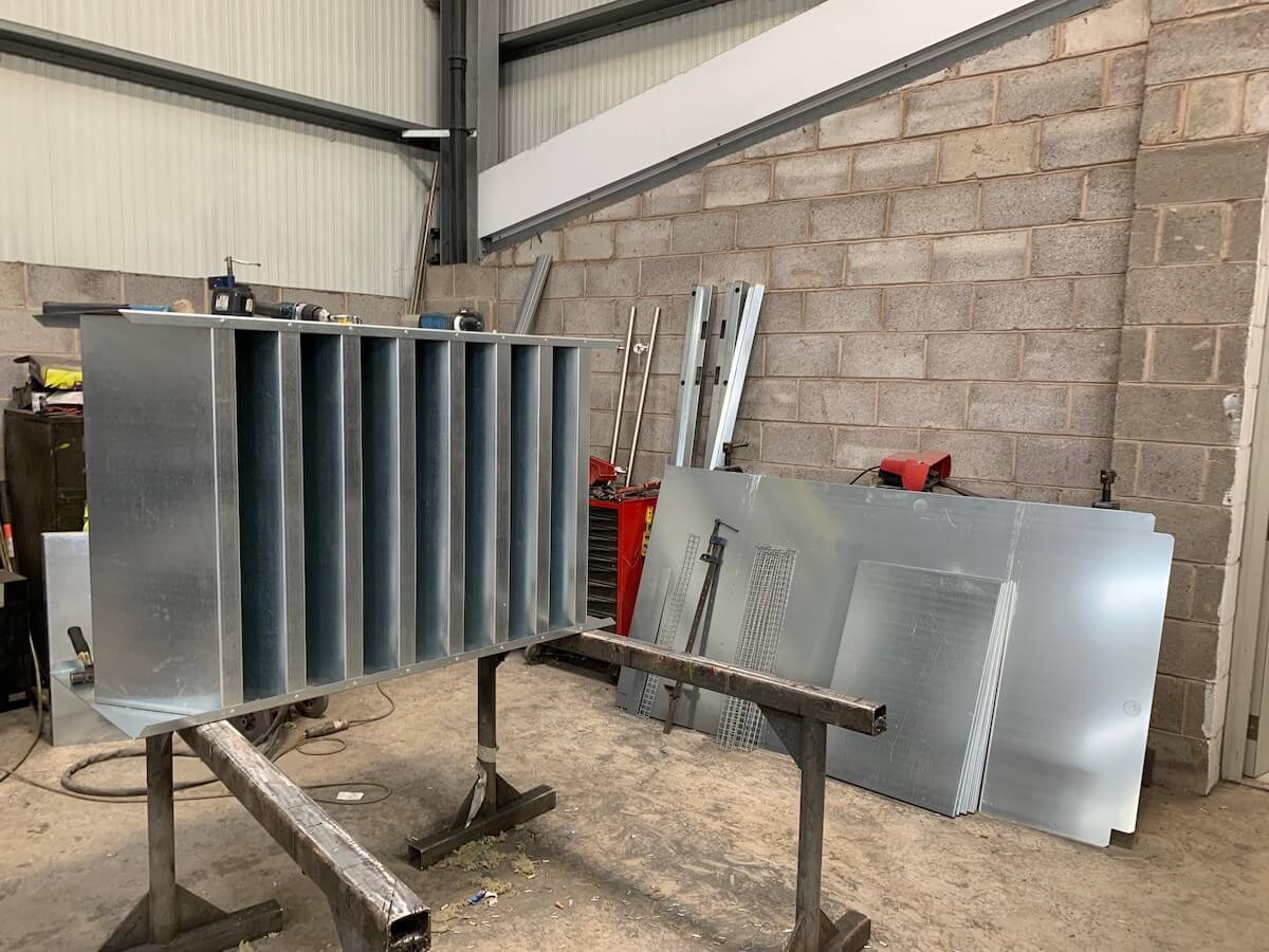 some of the panels for the acoustic plant room bound for Aberdeen