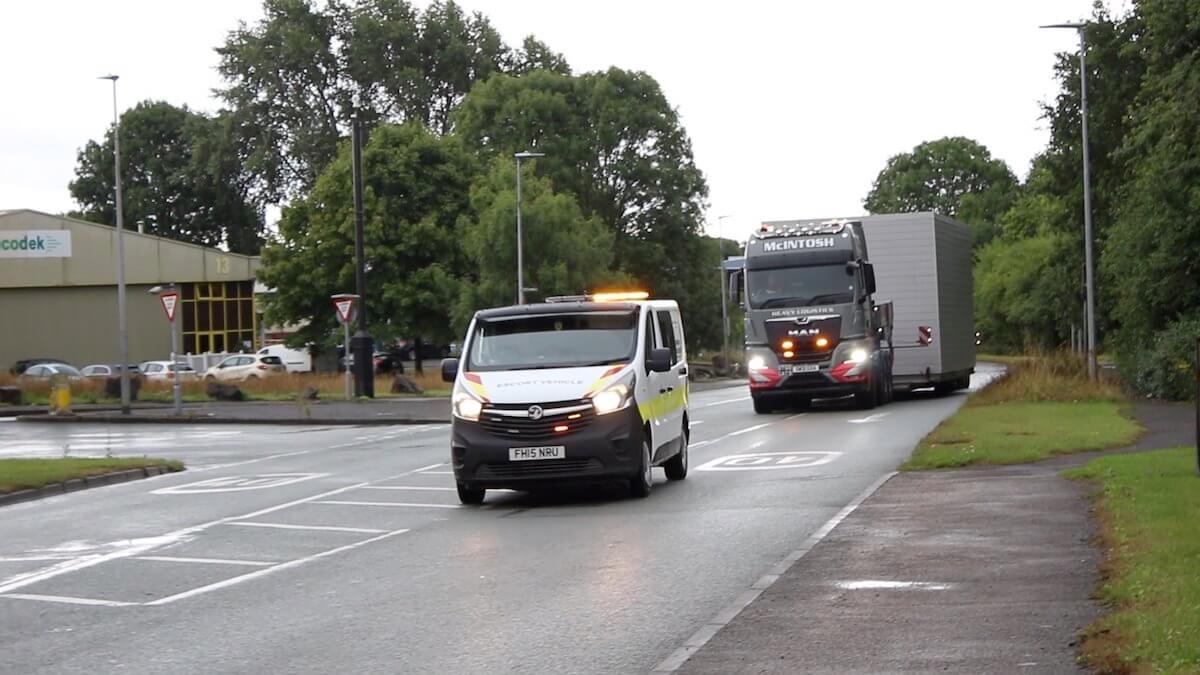 the Kimpton acoustic plant room on its way to Aberdeen