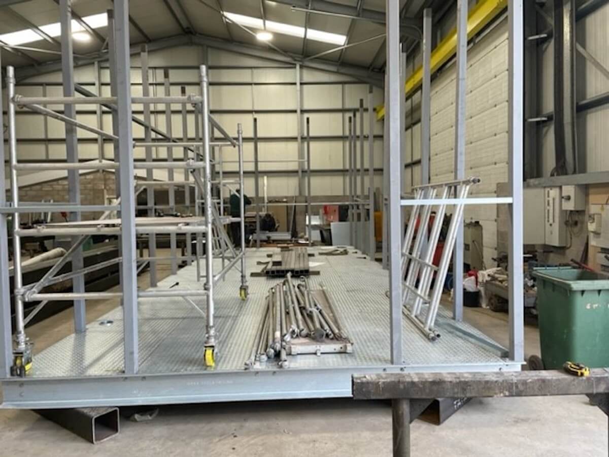 the framework takes shape for the acoustic plant room