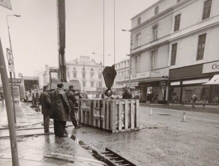 Kimpton installing state of the art air conditioning into Owen Owen department store in Liverpool in 1974
