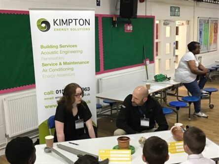 Leomington Primary School Careers Carousel with Grace and Matt from Kimpton