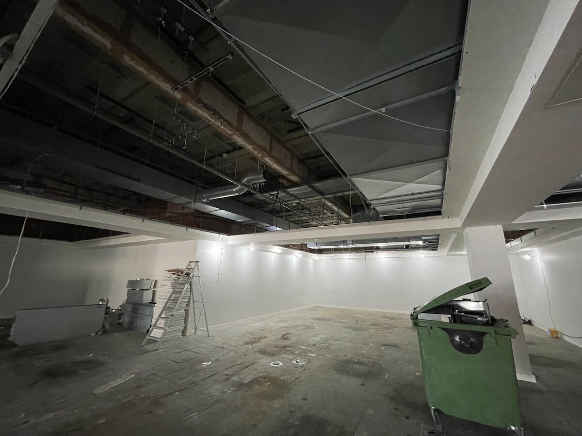 working on Cat A office refurbishment Liverpool Kimpton