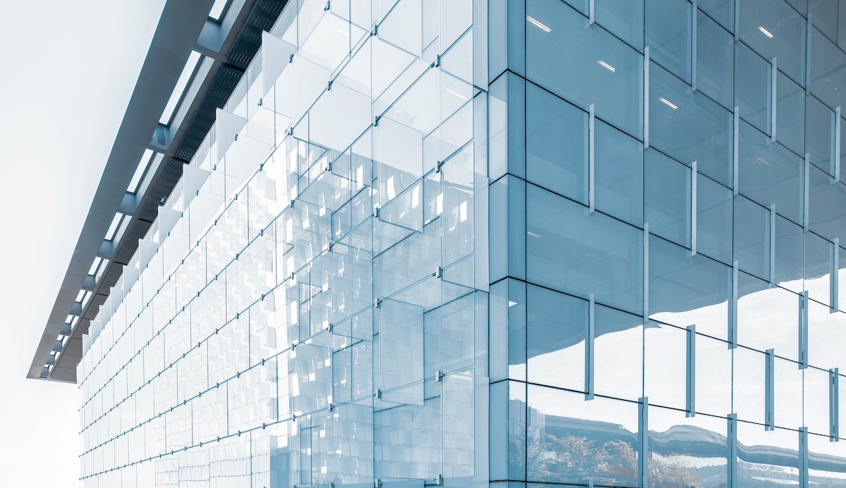 Glass windows in an office offer huge opportunities for carbon reduction