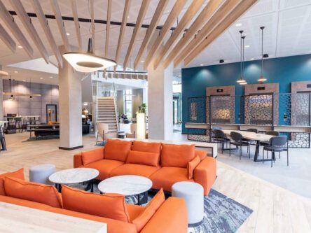 Novotel Paddington Village reception area with HVAC PPM by Kimpton