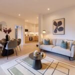 Lead Signal Box Yard BTR scheme three bed living space in Bath with MEP by Kimpton