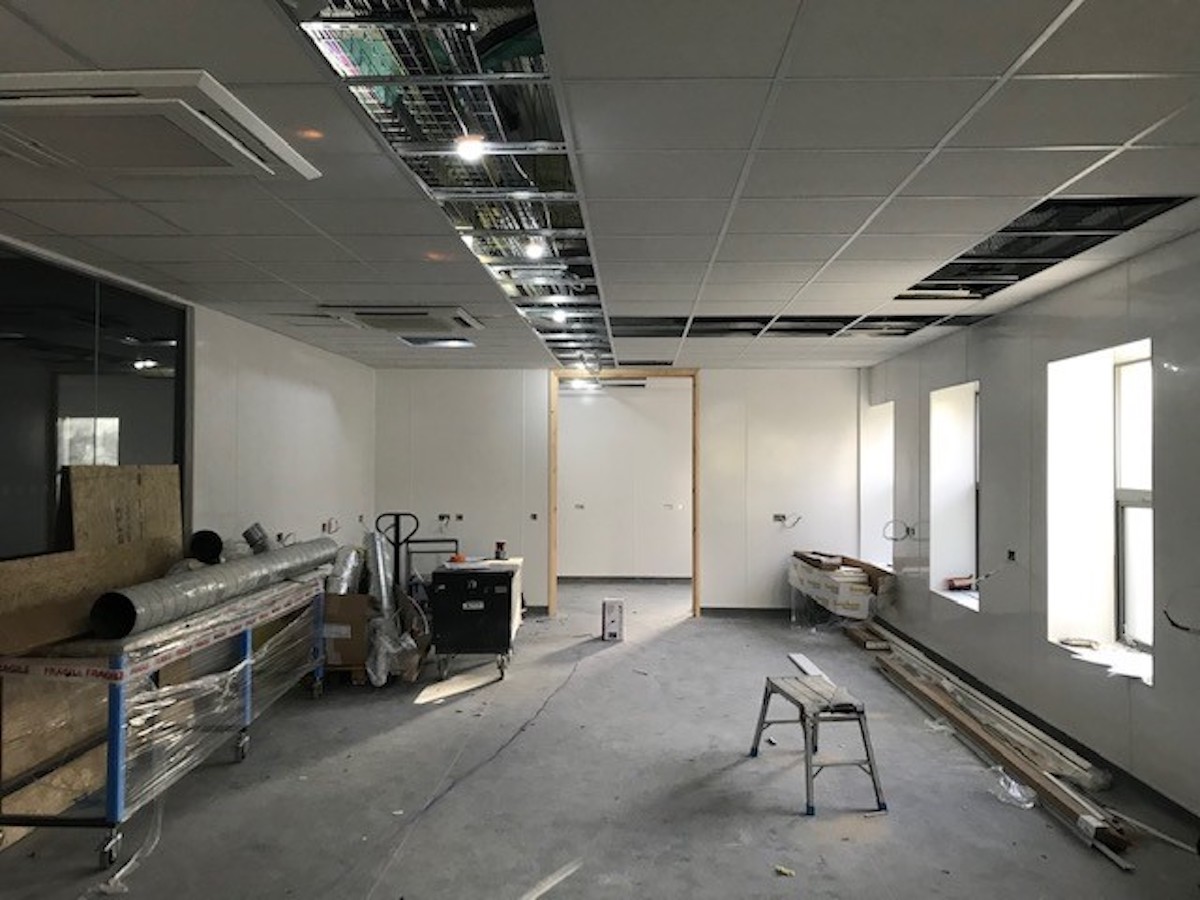 Nearly finished Biograd Liverpool Stem Cell during Laboratory refurbishment by Kimpton